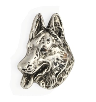 Owczarek niemiecki pin posrebrzony Art-Dog